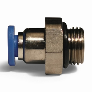 Kupplung, Luft,  4mm 1/8 + O-Ring