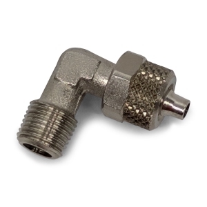 koppeling, lucht,  6mm > G1/8", 90°