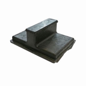 rubber, bladveer, vierkant