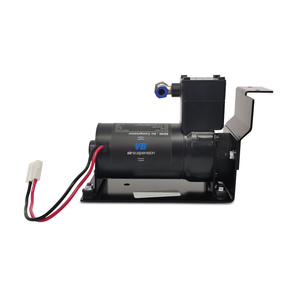 compresseur, 12V, VB-SemiAir, noir avec soupape de surpressi