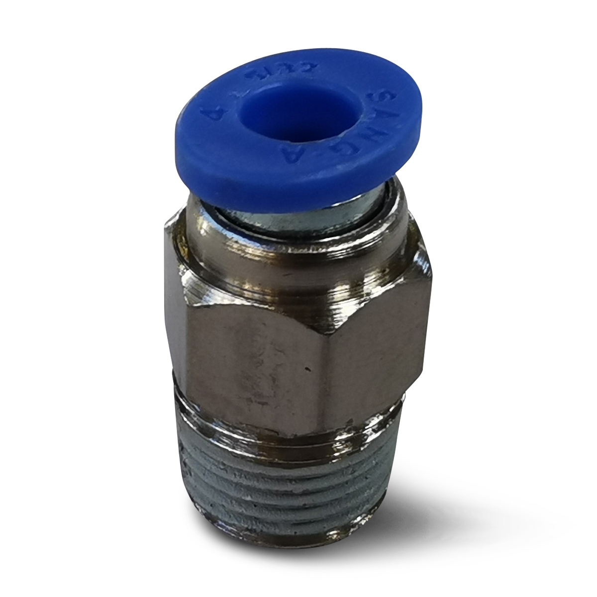 koppeling, lucht, Ø 4mm > 1/8