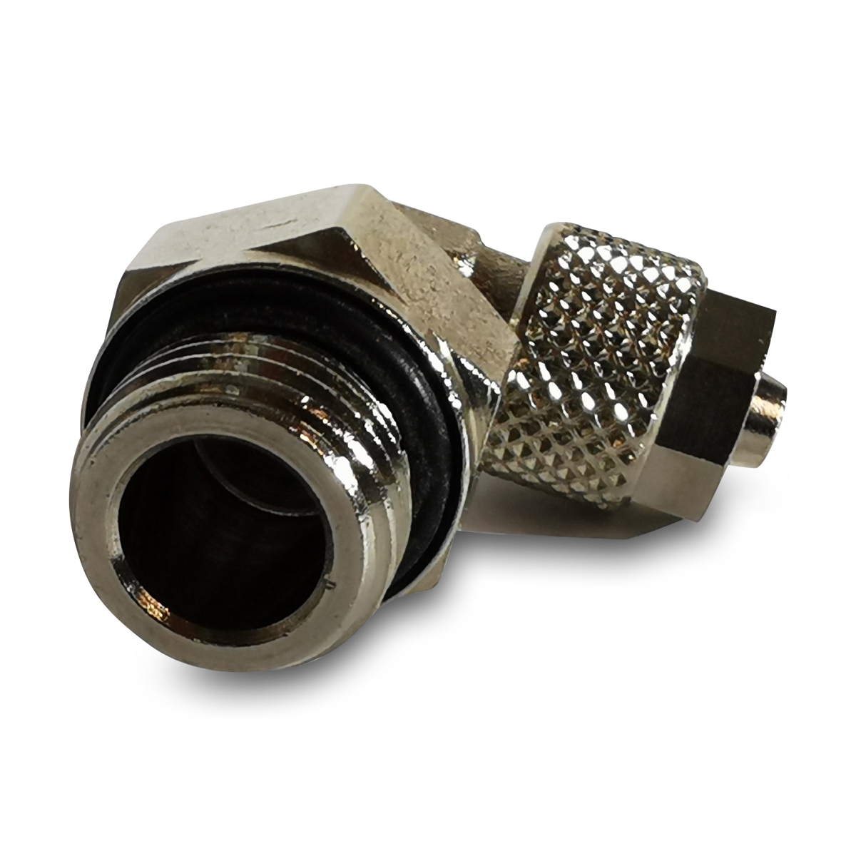 raccord, air,  6mm> G1 / 4 , 90 °, joint torique