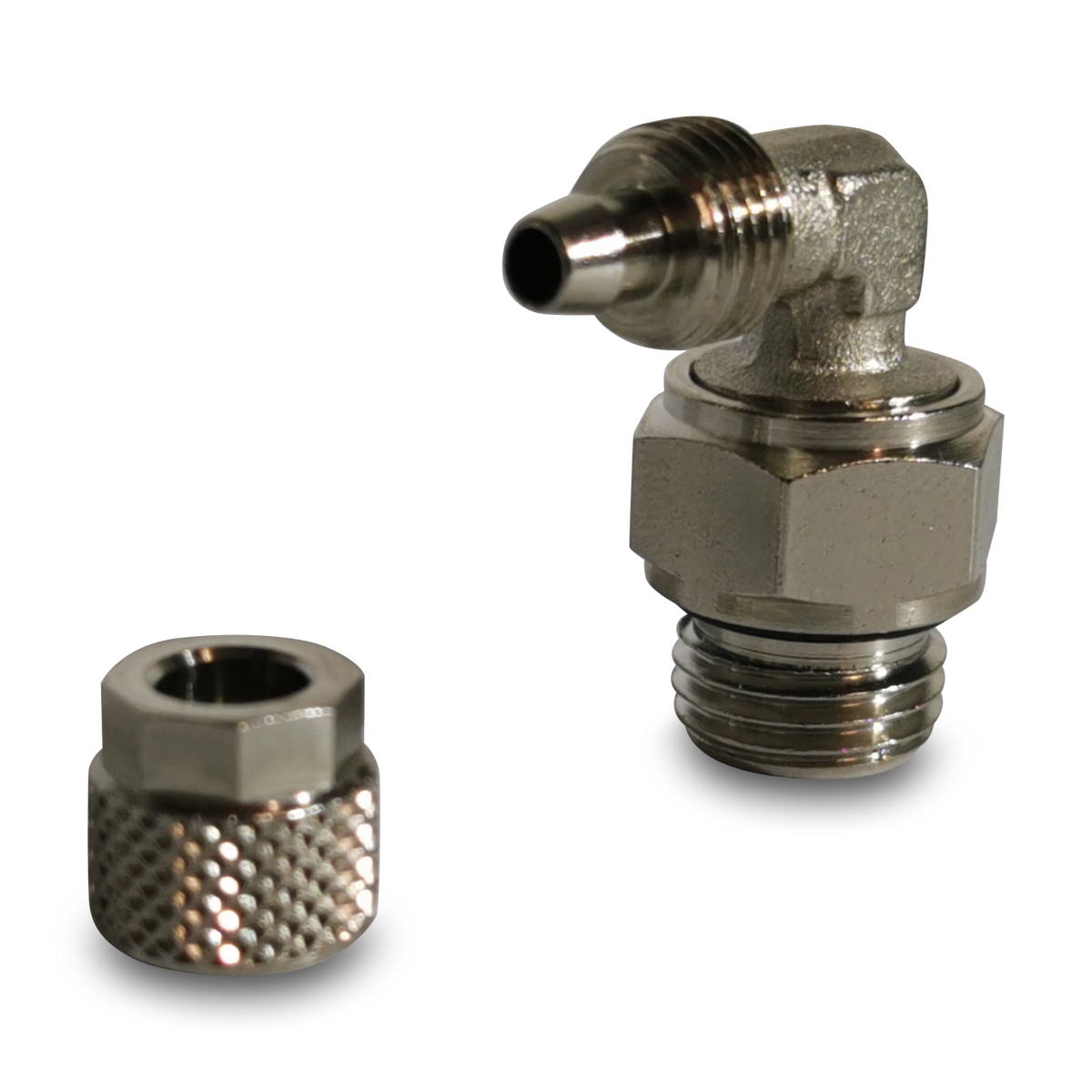 raccord, air,  6mm> G1 / 4 , 90 °, joint torique