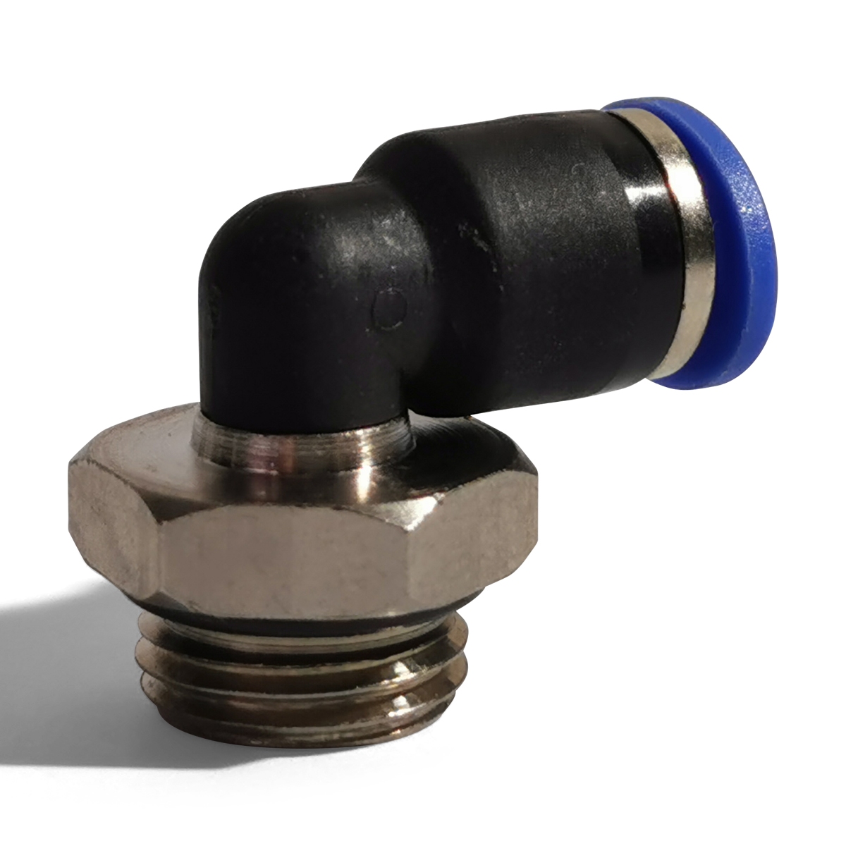 koppeling, lucht, 1/4 x Ø6mm, haaks O-ring