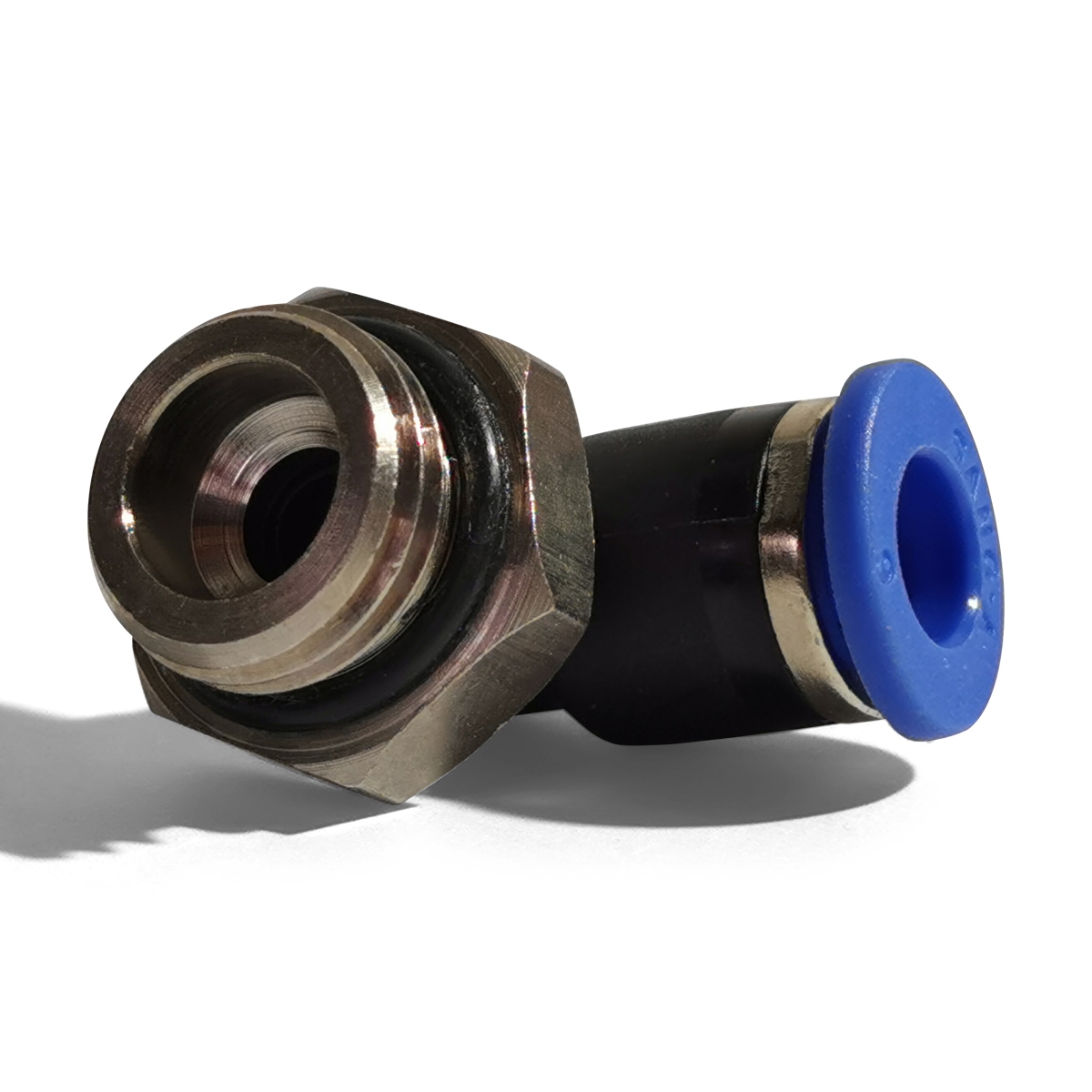 koppeling, lucht, 1/4 x Ø6mm, haaks O-ring