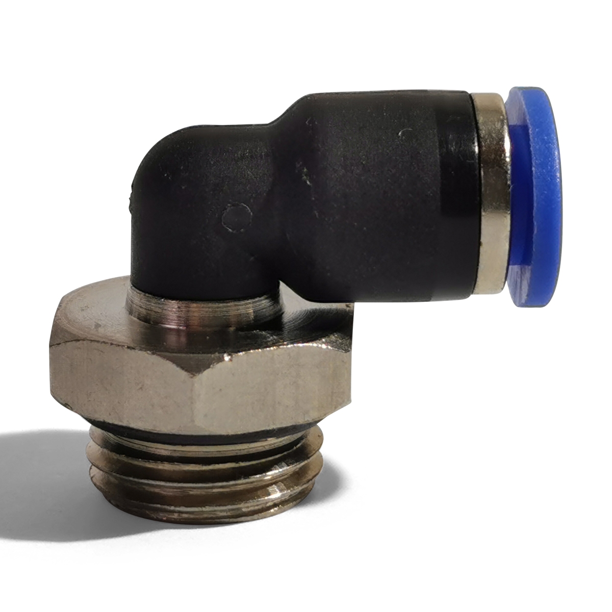 koppeling, lucht, 1/4 x Ø6mm, haaks O-ring