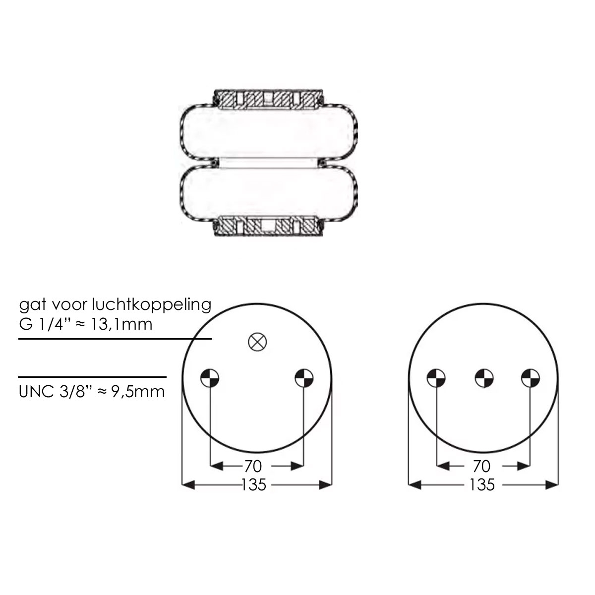 soffietto ad aria, 8, 2 camere, 23