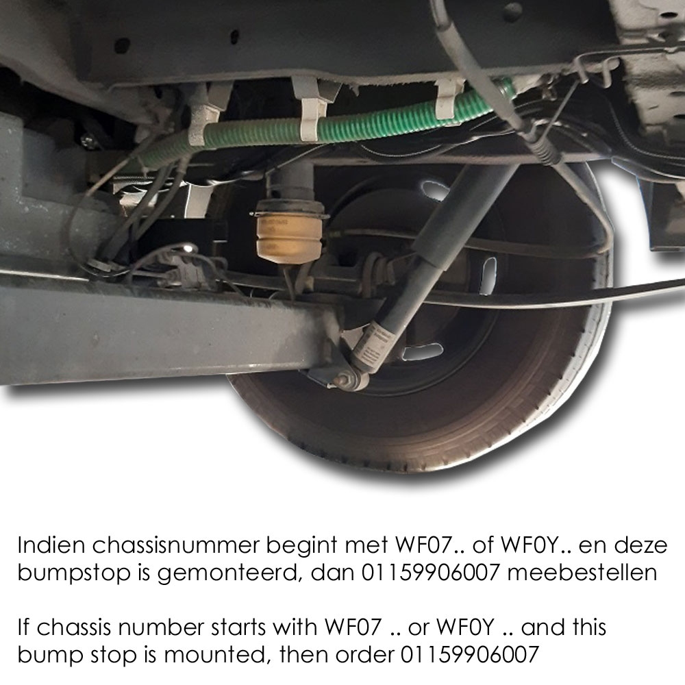 SemiAir, rear, Ford Transit FWD (2006 - 2014), base kit