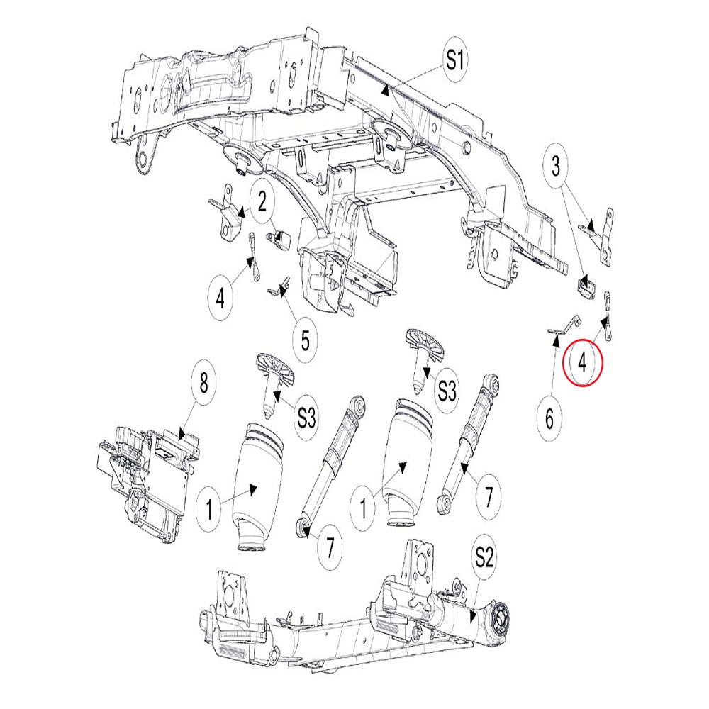 rod, height sensor, length 90mm